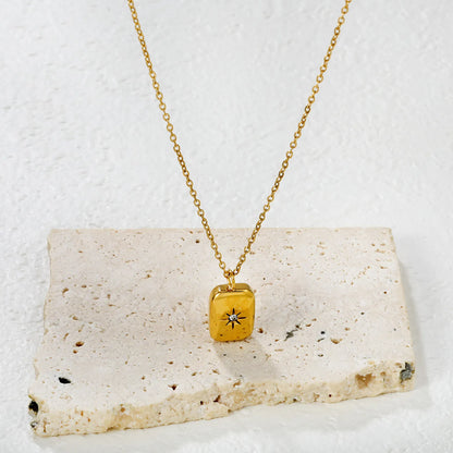 North Star Pendant Necklace – Gold & Silver Stainless Steel | Wholesale | Low MOQ