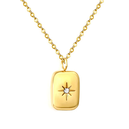 North Star Pendant Necklace – Gold & Silver Stainless Steel | Wholesale | Low MOQ