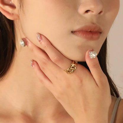 Bulk 10.3mm Extra-Tall Adjustable Rings | Gold IP Stainless Steel Stacking Bands for Retailers (3.1g/Unit)