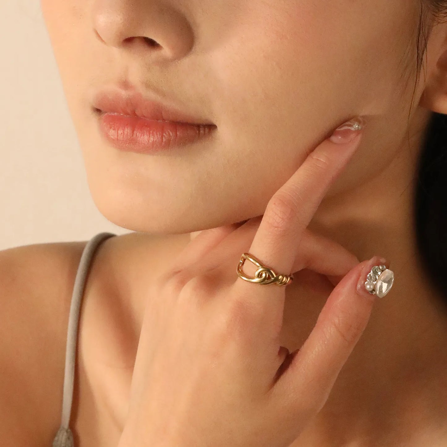 Bulk Gold-Tone Adjustable Rings (9.1mm Tall) | Hypoallergenic Stainless Steel Open Bands for Wholesale