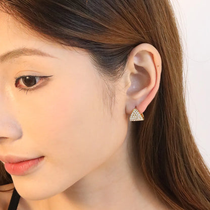 Wholesale Stainless Steel Zircon Earrings – Hypoallergenic Fashion Jewelry in Bulk for Women