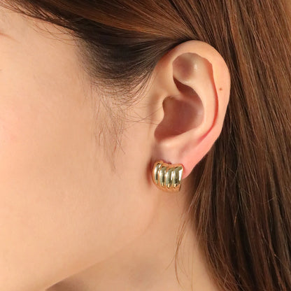 ✨ 15.2mm Gold Hoop Earrings Wholesale 14.2mm Width | Trendy Chunky Hoops | Nickel-Free Bulk Fashion Earrings