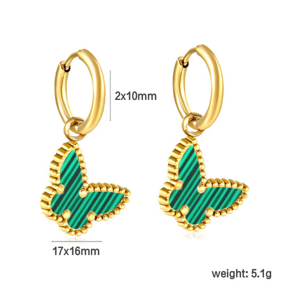 ✨🦋 18K Gold Butterfly Earrings Wholesale (MOQ 12+) | Stainless Steel Hypoallergenic 🌍 | Dainty & Trendy Jewelry