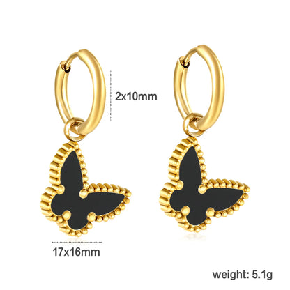 ✨🦋 18K Gold Butterfly Earrings Wholesale (MOQ 12+) | Stainless Steel Hypoallergenic 🌍 | Dainty & Trendy Jewelry