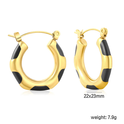 ✨ Stainless Steel Hypoallergenic 22*23mm U-Shape Earrings With three color – Bulk Wholesale (12+ Pairs) 🌍 EU/US Supplier Trendy & Durable