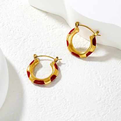 ✨ Stainless Steel Hypoallergenic 22*23mm U-Shape Earrings With three color – Bulk Wholesale (12+ Pairs) 🌍 EU/US Supplier Trendy & Durable