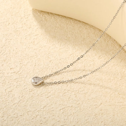 ✨ Wholesale Geometric Pendant Necklace | Zircon Charm | Steel Chain