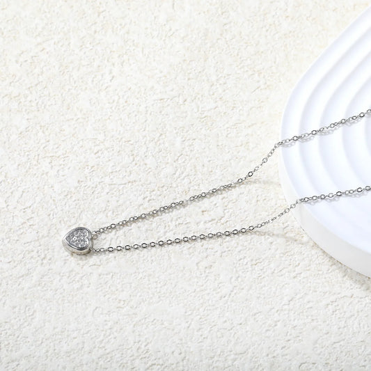 ✨ Wholesale Dainty Zircon Pendant Necklace | Heart/Flower/Round