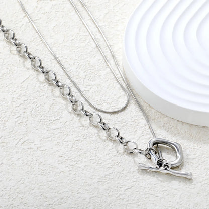 ✨ Wholesale Sweater Chain Necklace | Gold/Steel | Pearl & Pendant