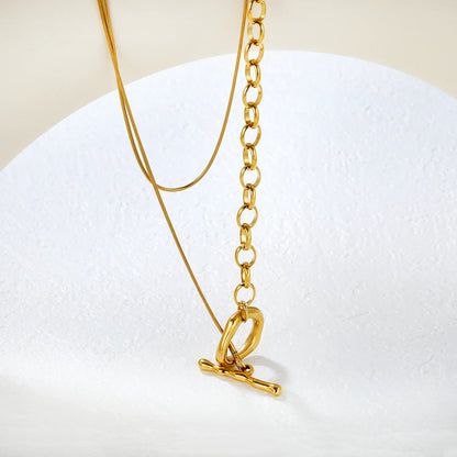 ✨ Wholesale Sweater Chain Necklace | Gold/Steel | Pearl & Pendant