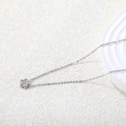 ✨ Wholesale Dainty Zircon Pendant Necklace | Heart/Flower/Round