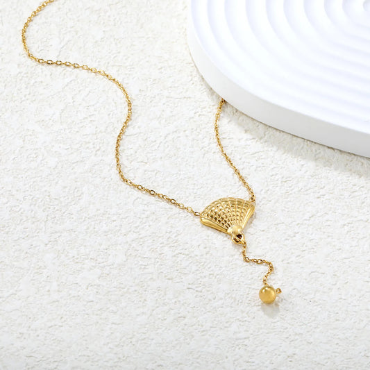 ✨ Wholesale Gold Shell & Bead Necklace | Beach Jewelry | 40+5cm
