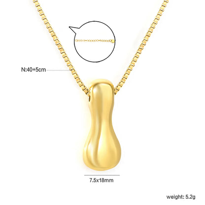 ✨ Wholesale PVD 18k gold A-Z 26 Q-version Letters Alphabet Pendant Necklace | Gold plated Stainless Steel Initial Jewelry